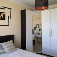 Armoire d'angle dans la chambre : types, contenu, tailles, design-1
