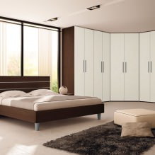 Armoire d'angle dans la chambre : types, contenu, dimensions, design-7