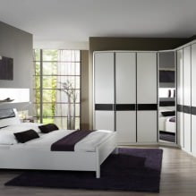 Armoire d'angle dans la chambre : types, contenu, dimensions, design-10