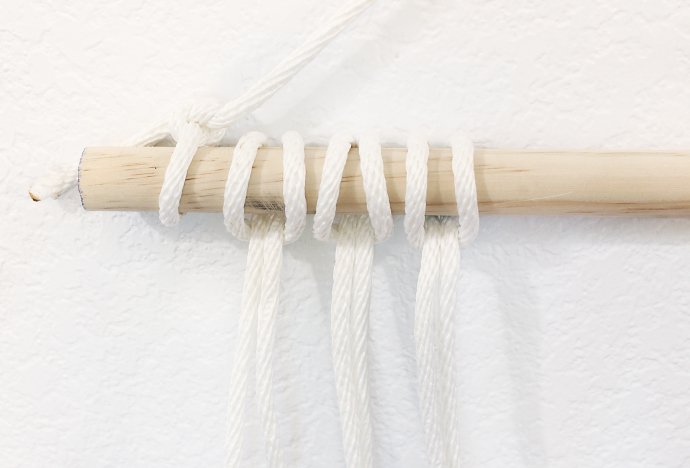 tied the threads