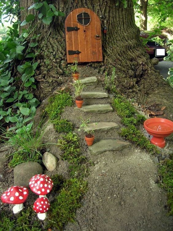 Un porche de maison de fées