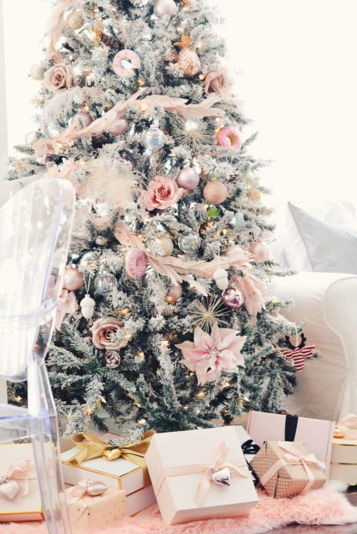 Sapin de Noël pastel