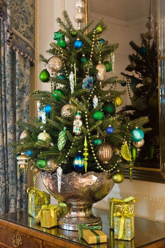 Décoration boule verte