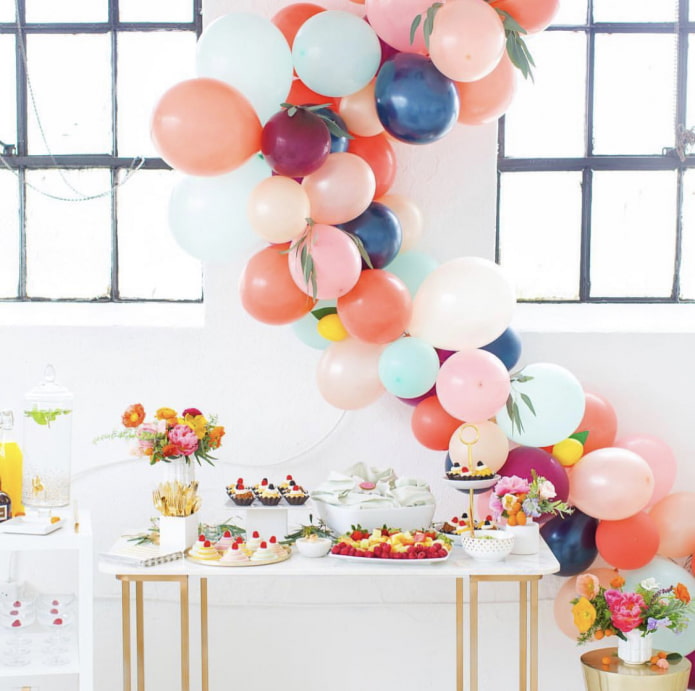 Ballons multicolores