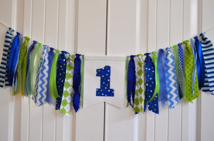 Rubans bleu-vert