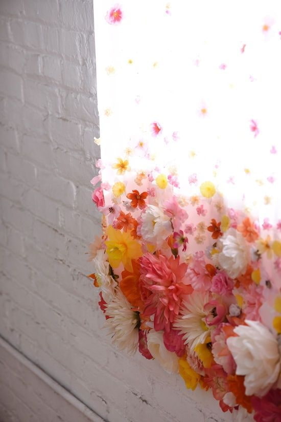 Fleurs le long du bord