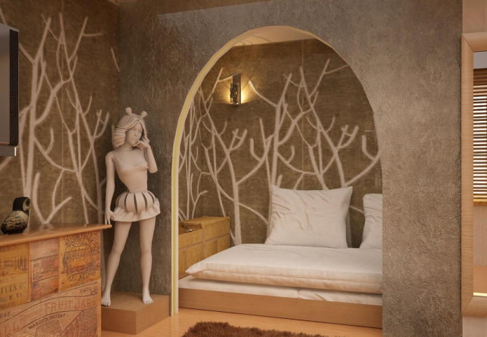 Grande sculpture dans la chambre