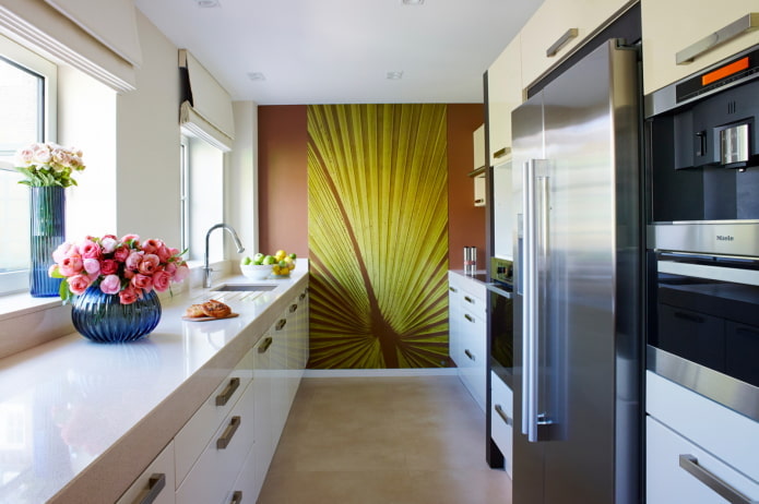 elongated kitchen