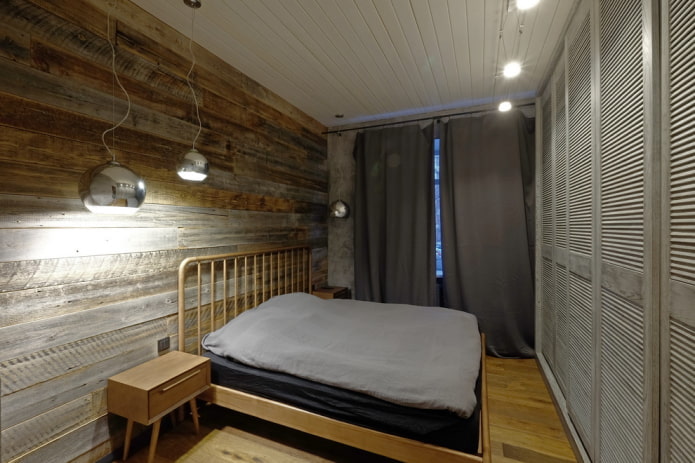 Chambre de style loft dans un immeuble Khrouchtchev