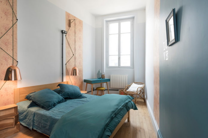 planification et zonage d'une chambre étroite