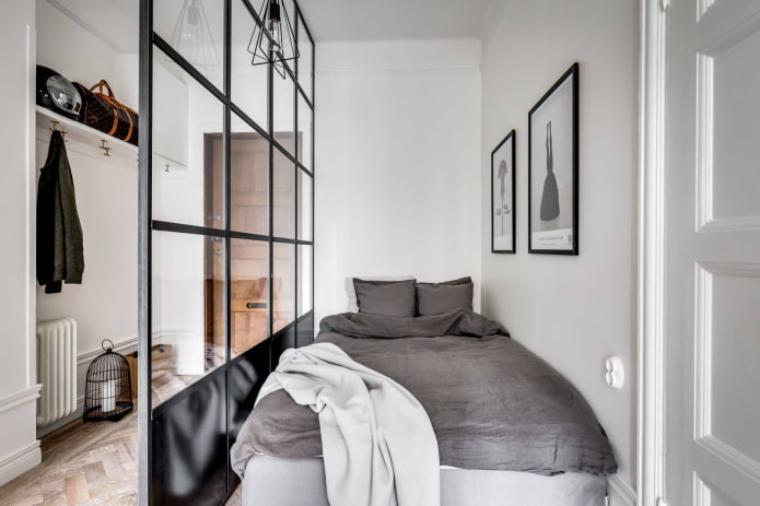 planification et zonage d'une chambre étroite