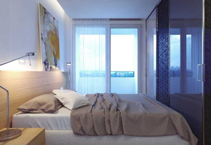 Design intérieur d'une chambre étroite