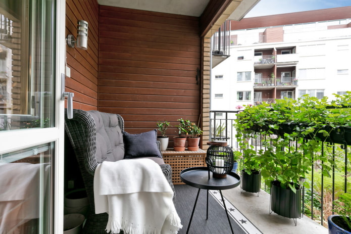 Balcon de style scandinave