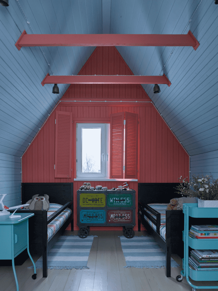 chambre d'enfant sous les combles
