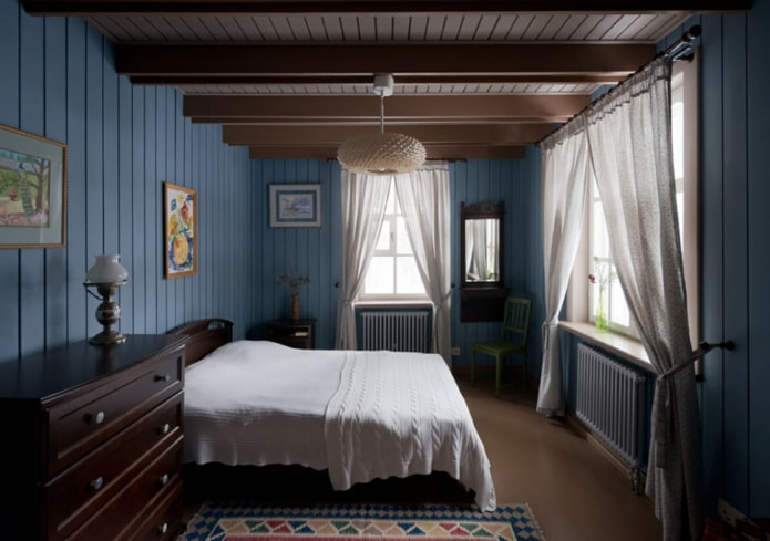 chambre de style campagnard