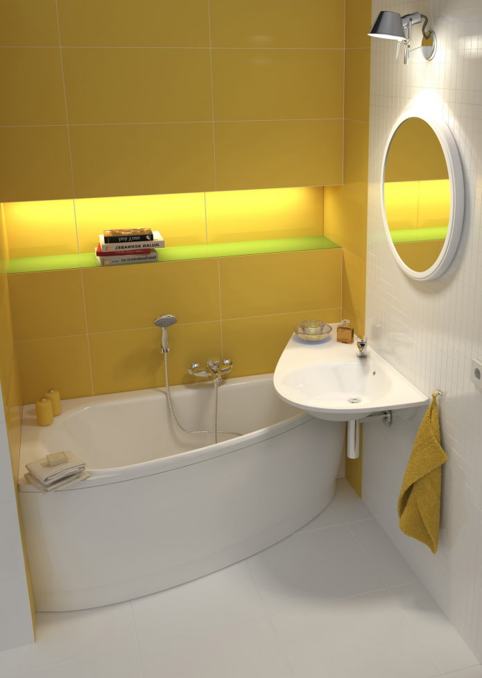 Baignoire d'angle