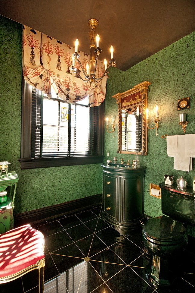 Salle de bain malachite