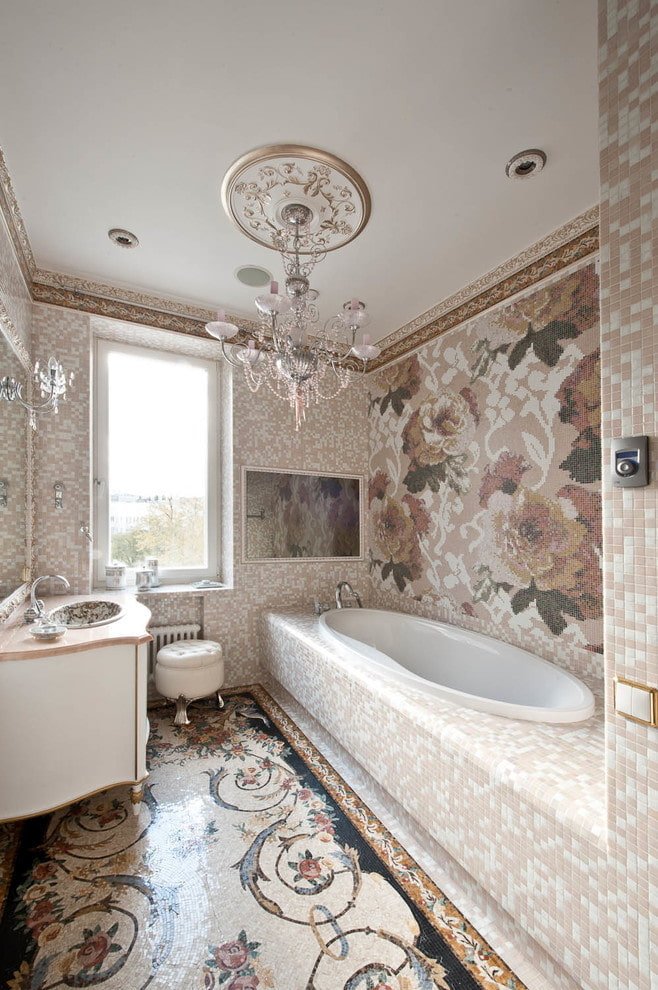 Mosaïque au sol