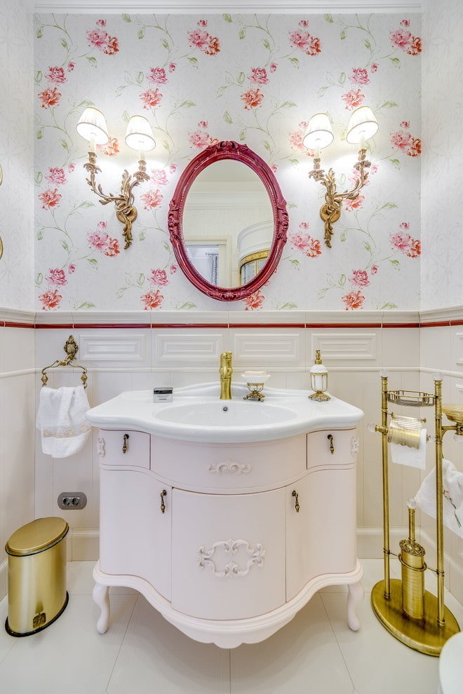 meuble de salle de bain de style classique