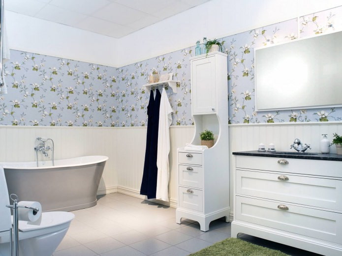 Salle de bain style campagnard