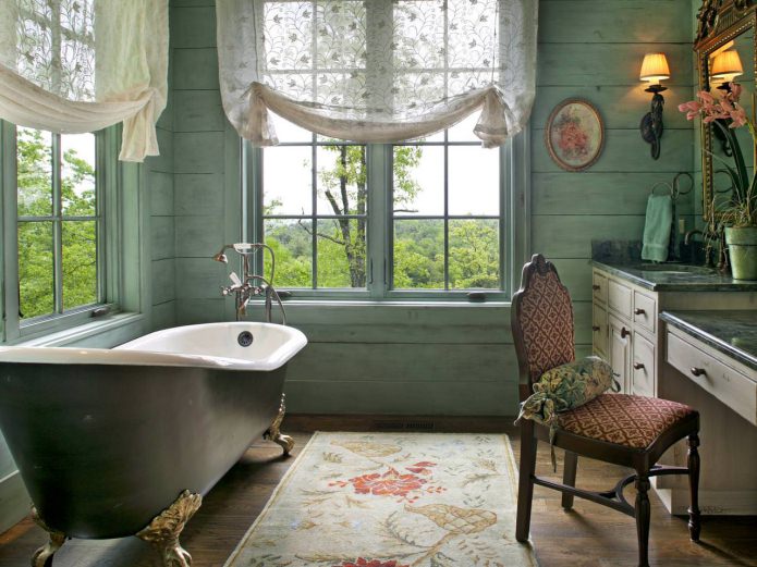 Salle de bain style campagnard