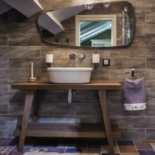 Aménagement de salle de bain sous les combles : finitions, couleur, style, choix de rideaux, 65 photos-4
