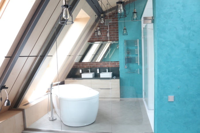 salle de bains mansardée