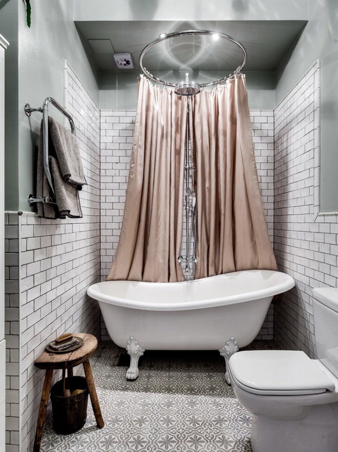 Rideau de douche luxueux