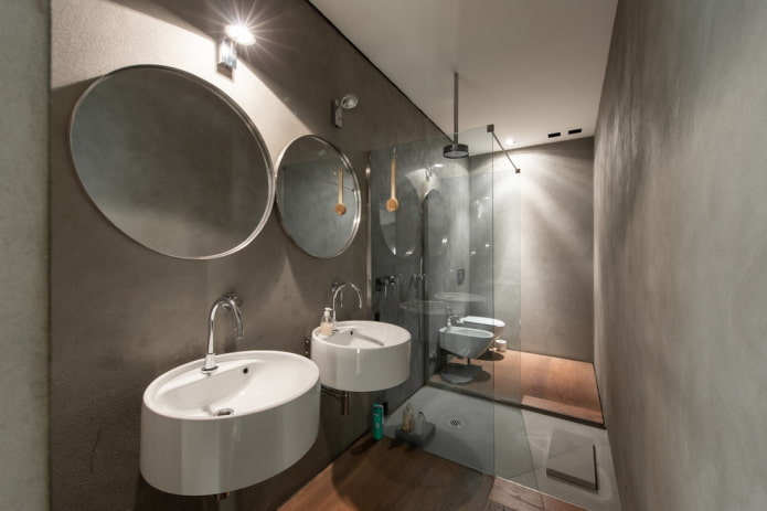 Design de douche de style loft