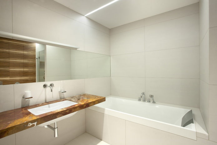 Plomberie de salle de bain minimaliste