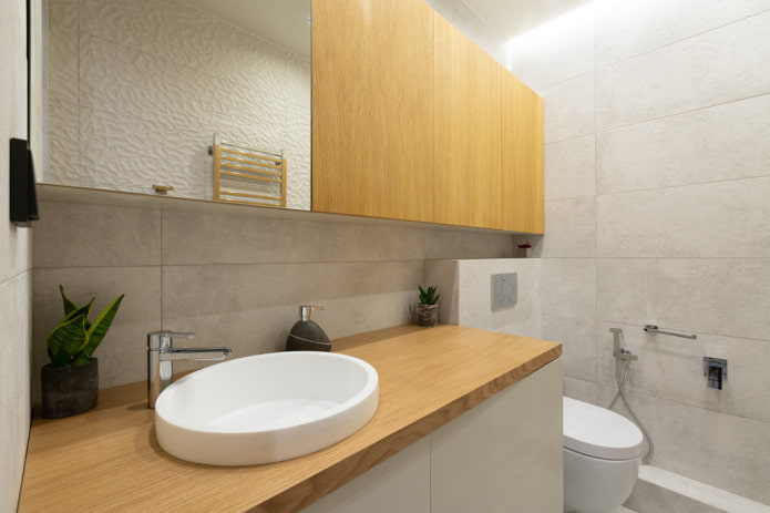 Intérieur de toilettes de style minimaliste