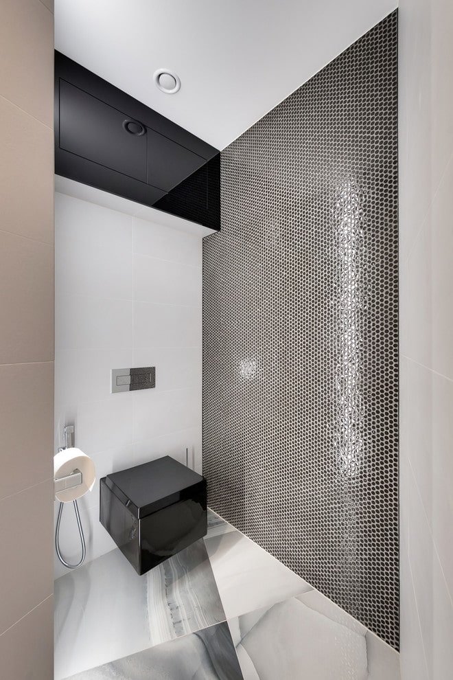 Intérieur de toilettes de style minimaliste