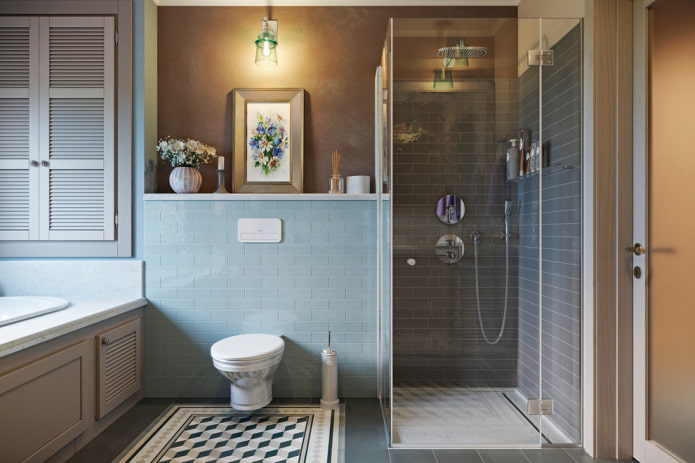 Douche de style provençal