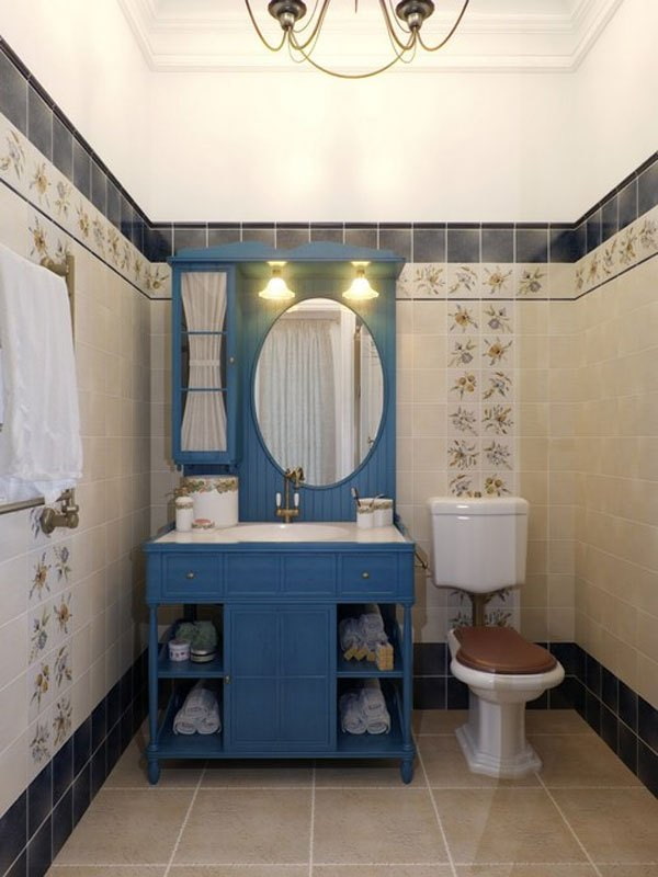 Salle de bain cosy de style provençal