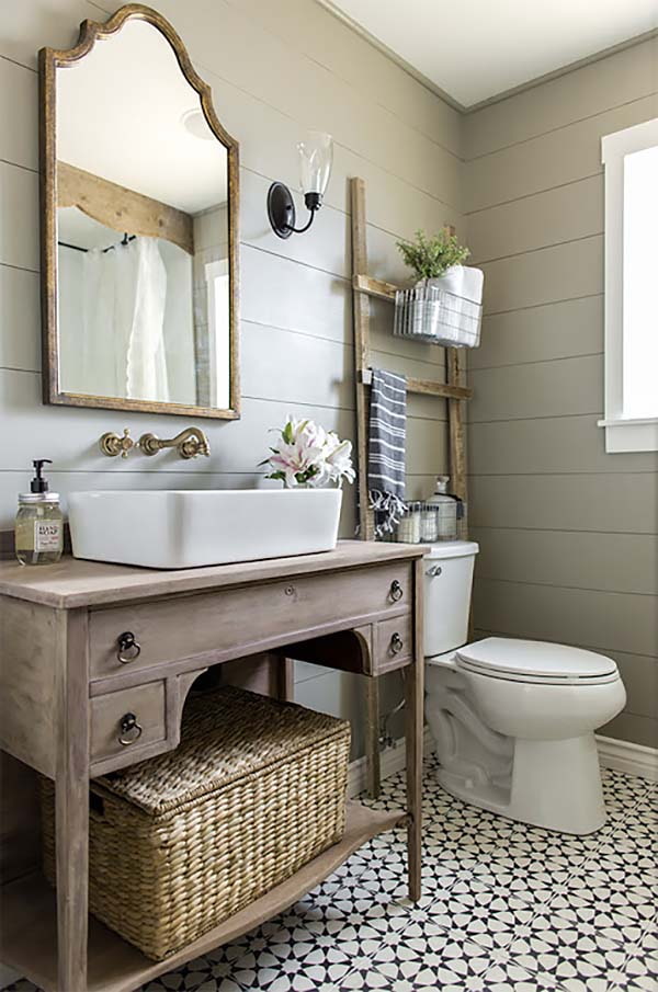 Salle de bain à l'esprit provençal