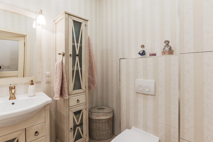 Design de toilettes aux tons délicats