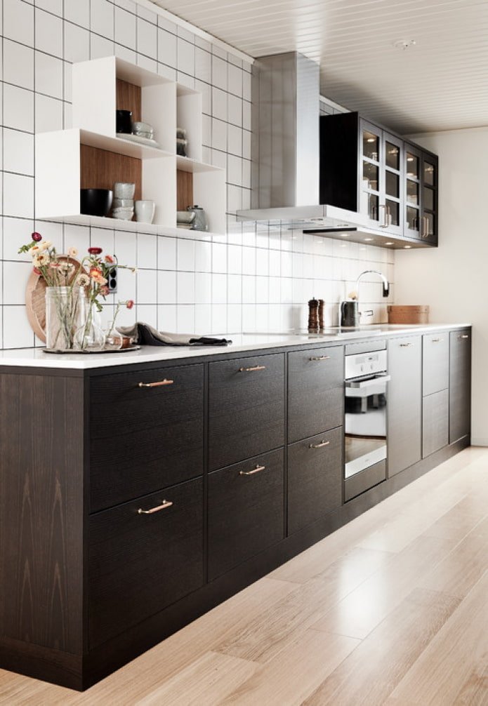 cuisine en wengé de style scandinave