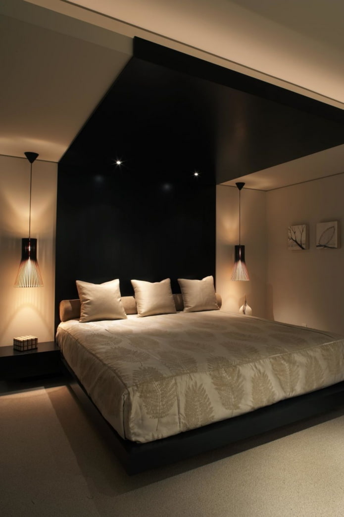 Mettez en valeur le lit dans la chambre