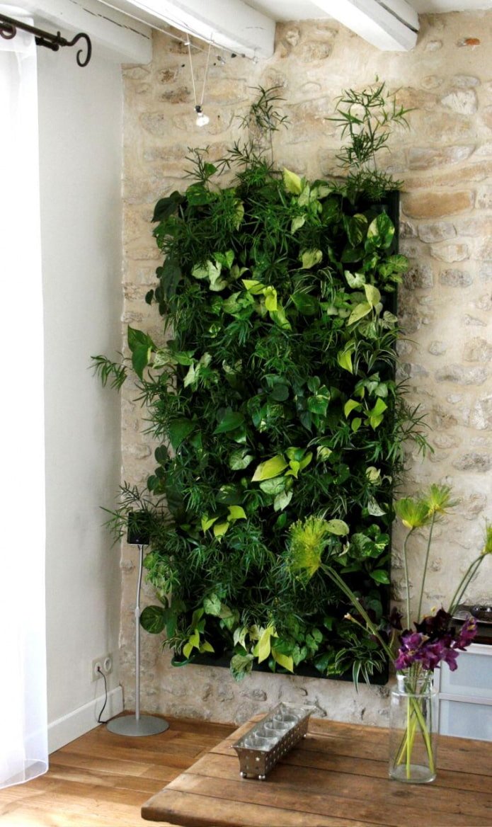 Panneau vert sur le mur
