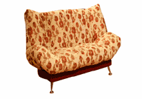 Chaise-lit avec mécanisme clic-clac