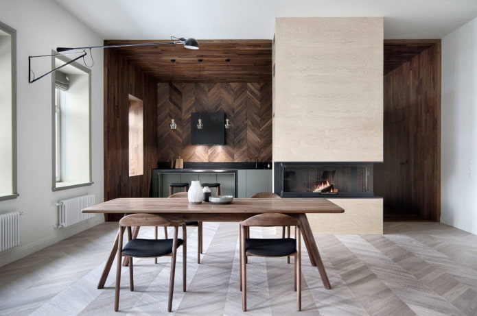 pose de parquet à chevrons