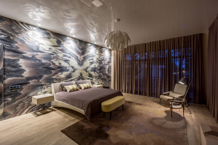 plafond tendu dans une chambre