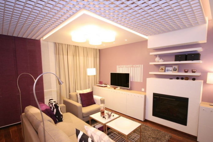 plafond grilyato dans l'intérieur du salon