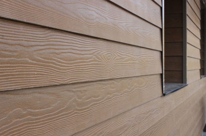 bardage en fibrociment sur une maison