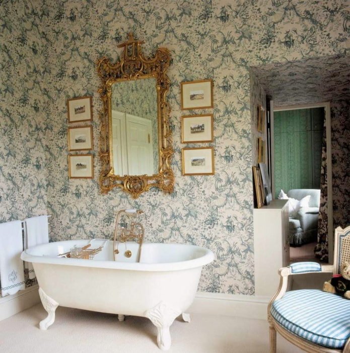 papier peint floral vintage
