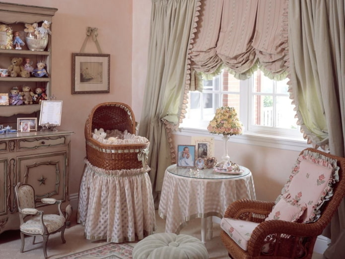 chambre d'enfant de style vintage