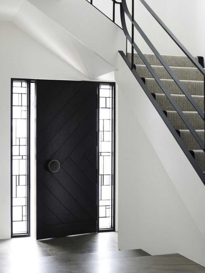 modèle de porte d'entrée de style minimaliste