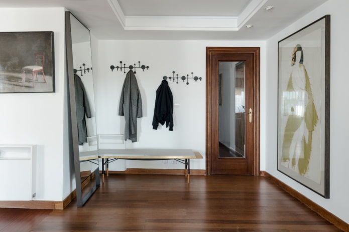 panneaux d'entrée avec miroir à l'intérieur