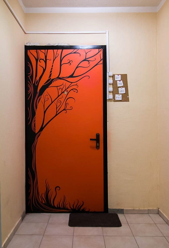 Porte d'entrée avec impression photo