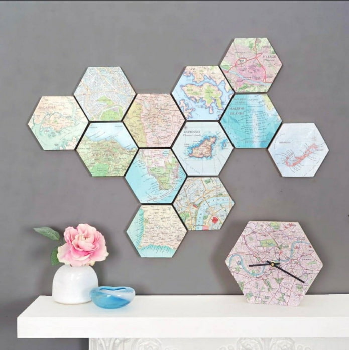 Nids d'abeilles et carte